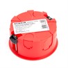 Коробка монтажная для полых стен, с пластиковыми зажимами, с крышкой, D80*40мм STEKKER EBX30-02-1-20-80, красный - фото 68005