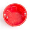 Коробка монтажная для полых стен, с пластиковыми зажимами, с крышкой, D80*40мм STEKKER EBX30-02-1-20-80, красный - фото 68006