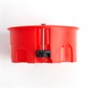 Коробка монтажная для полых стен, с пластиковыми зажимами, с крышкой, D80*40мм STEKKER EBX30-02-1-20-80, красный - фото 68007