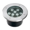 Светодиодный светильник тротуарный (грунтовый) Feron SP2803,10W, AC 12V, низковольтный, 4000К, металлик, D160*H90mm, вн.диаметр: 110mm, IP67 - фото 68039