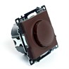 Выключатель диммирующий TRIAC(механизм), STEKKER GLS10-7106-04, 250V, 500W, серия Катрин, шоколад - фото 68234