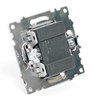 Выключатель 1-клавишный (механизм), STEKKER GLS10-7103-04, 250V, 10А, серия Катрин, шоколад - фото 68255