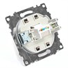 Розетка компьютерная 1-местная RJ-45 (механизм), STEKKER GLS00-7107-04, серия Катрин, шоколад - фото 68286