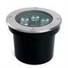 Светодиодный светильник тротуарный (грунтовый) Feron SP2802, 6W, AC12-24V, низковольтный, 3000К, металлик, D120*H90mm, вн.диаметр: 90mm, IP67 - фото 69269