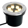 Светодиодный светильник тротуарный (грунтовый) Feron SP2802, 6W, AC12-24V, низковольтный, 3000К, металлик, D120*H90mm, вн.диаметр: 90mm, IP67 - фото 69270