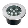 Светодиодный светильник тротуарный (грунтовый) Feron SP2803, 10W, AC12V, низковольтный, 3000К, металлик, 160*H90mm, вн.диаметр: 110mm, IP67 - фото 69417