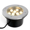 Светодиодный светильник тротуарный (грунтовый) Feron SP2803, 10W, AC12V, низковольтный, 3000К, металлик, 160*H90mm, вн.диаметр: 110mm, IP67 - фото 69421