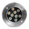 Светодиодный светильник тротуарный (грунтовый) Feron SP2803, 10W, AC12V, низковольтный, 3000К, металлик, 160*H90mm, вн.диаметр: 110mm, IP67 - фото 69422