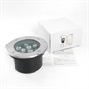Светодиодный светильник тротуарный (грунтовый) Feron SP2803, 10W, AC12V, низковольтный, 3000К, металлик, 160*H90mm, вн.диаметр: 110mm, IP67 - фото 69424