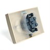 Розетка 2-местная с/з с крышкой STEKKER, PST16-9015-02, 250В, 16А, серия Эрна, слоновая кость - фото 69598