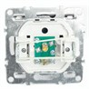 Розетка телевизионная 1-местная (механизм), STEKKER, PST00-9108-03, 75 Ом, 5-862МГц, серия Эрна, черный - фото 70039