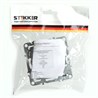 Розетка компьютерная 1-местная RJ-45 (механизм), STEKKER PST00-9107-03, серия Эрна, черный - фото 70061
