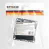 Розетка компьютерная 1-местная RJ-45 (механизм), STEKKER PST00-9107-03, серия Эрна, черный - фото 70062