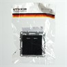 Выключатель 2-клавишный с индикатором (механизм), STEKKER, PSW10-9102-03, 250В, 10А, серия Эрна, черный - фото 70071