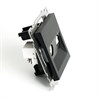 Розетка TV + компьютерная RJ-45 (механизм), STEKKER GLS00-7106-05, серия Катрин, черный - фото 70463