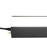 Светильник светодиодный линейный Feron AL4035 IP40 72W 4000К, рассеиватель матовый в алюминиевом корпусе, черный 1500*70*55мм - фото 70991
