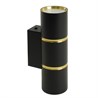 Светильник  настенный Feron ML1860 ZEN MR16 35W, 230V, 2*GU10, черный, золото IP20 - фото 71446