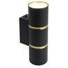 Светильник  настенный Feron ML1860 ZEN MR16 35W, 230V, 2*GU10, черный, золото IP20 - фото 71447