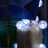 Светодиодная гирлянда Feron CL565 линейная Лед шарики, статичная 3м + 0.3м 5000K с питанием от батареек, прозрачный шнур - фото 71645
