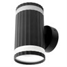 Светильник  настенный Feron HL3690 OLYMPUS 12W, 230V, 2*GX53, чёрный IP20 - фото 71870
