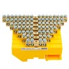 Шина "PE" на изоляторе 6*9 на DIN-рейку 6 выводов, желтый, LD555-69-6 - фото 72615
