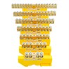 Шина "PE" STEKKER на изоляторе 8*12 на DIN-рейку 14 выводов, желтый, LD555-812-14 - фото 72720