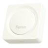 Звонок дверной беспроводной Feron E-382 Электрический 38 мелодий белый с питанием от батареек и от сети через USB - фото 73256