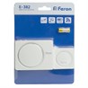 Звонок дверной беспроводной Feron E-382 Электрический 38 мелодий белый с питанием от батареек и от сети через USB - фото 73262