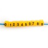 Набор кабель-маркеров "0-9" STEKKER для провода сеч. до 4мм2, желтый CBMR25-S1 (DIY упак 10 отрез. по 30 шт) - фото 73776