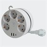 HM10-51-01 Удлинитель 5-местный с/з, 3x1мм2, 2.5м, 250В, 16А, 2USB+С 5V 3,1А, серия Comfort, белый - фото 73963