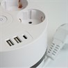 HM10-51-01 Удлинитель 5-местный с/з, 3x1мм2, 2.5м, 250В, 16А, 2USB+С 5V 3,1А, серия Comfort, белый - фото 73965