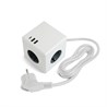 HM10-41-01 Удлинитель 3-местный с/з, 3x1мм2, 1.5м, 250В, 16А, 2USB+1С, 5V 3,1А, серия Comfort, белый - фото 73966