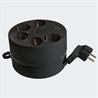 HM10-51-01 Удлинитель 5-местный с/з, 3x1мм2, 2.5м, 250В, 16А, 2USB+С 5V 3,1А, серия Comfort, черный - фото 73974