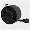 HM10-51-01 Удлинитель 5-местный с/з, 3x1мм2, 2.5м, 250В, 16А, 2USB+С 5V 3,1А, серия Comfort, черный - фото 73976