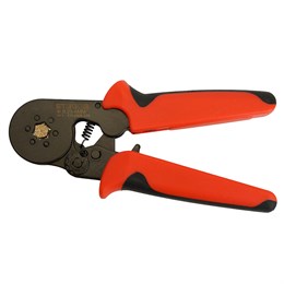 Кримпер STEKKER CTLS006-250 для обжима штыревых втулочных наконечников 0,25-6мм2, 6 сегментов,красный, черный - фото 74942