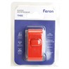 Выключатель беспроводной FERON TM85 SMART одноклавишный  soft-touch, красный - фото 75105