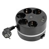 HM10-51-01 Удлинитель 5-местный с/з, 3x1мм2, 2.5м, 250В, 16А, 2USB+С 5V 3,1А, серия Comfort, черный - фото 75107