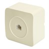 Розетка RJ-45 открытой установки, 1-местная, STEKKER, серия София, слоновая кость, MST00-20-04 - фото 75910