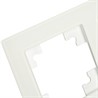 Рамка 3-местная, стекло, STEKKER, GFR00-7003-01, серия Катрин, белый матовый - фото 76030