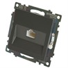 Розетка компьютерная 1-местная RJ-45 (механизм), серия Катрин, графит, GLS00-7107-06 - фото 76921