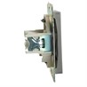 Розетка компьютерная 1-местная RJ-45 (механизм), серия Катрин, графит, GLS00-7107-06 - фото 76923