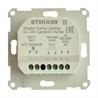 Терморегулятор механический для теплого пола (механизм), STEKKER GLS00-7117-03, 250В, 3500Вт, серия Катрин, серебро - фото 77020