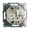 Розетка TV + компьютерная RJ-45 (механизм), серия Катрин, графит, GLS00-7106-06 - фото 77090