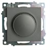 Выключатель диммирующий TRIAC (механизм) 250В, 500W, серия Катрин, графит, GLS10-7106-06 - фото 77096