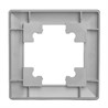 Рамка STEKKER, PFR00-7001-03 1-местная, серия Катрин, серебро - фото 77188