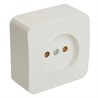 Розетка 1-местная б/з открытой установки, STEKKER, 250В, 10А, IP20, серия София, белый, MST10-11-01 - фото 77908
