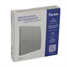 Выключатель беспроводной FERON TM92 SMART, 7мВт, IP65, двухклавишный, серебро - фото 78308
