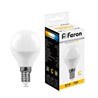 Лампа светодиодная Feron LB-95 Шарик E14 7W 175-265V 2700K - фото 78805