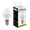 Лампа светодиодная Feron LB-550 Шарик E14 9W 175-265V 4000K - фото 78828