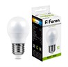 Лампа светодиодная Feron LB-550 Шарик E27 9W 175-265V 4000K - фото 78831